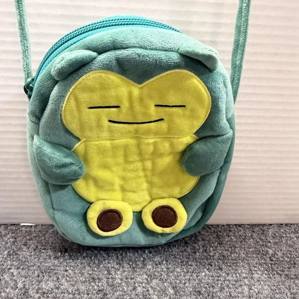 Pokemon Pochette Snorlax Strap Shoulder Bag Plush Pouch Stuffed